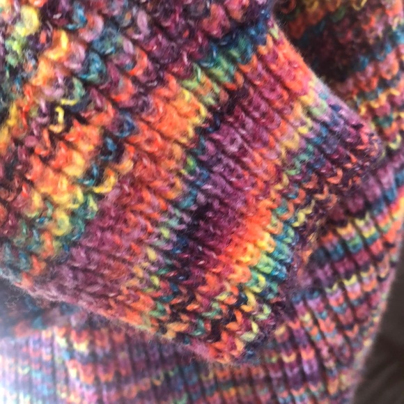 NWT XLARGE  colorful turtleneck sweater - Picture 5 of 7